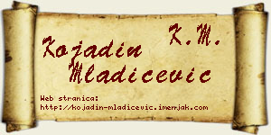 Kojadin Mladićević vizit kartica